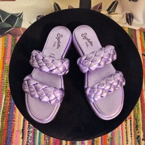 Seychelles Golden Coast Sandals in Lavender Metallic Size 8